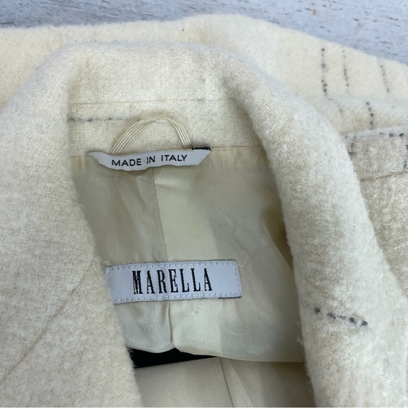 🍁 Marella Virgin Wool Blazer Made in Italy Jacket Coat sz 6 - Picture 8 of 9